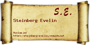 Steinberg Evelin névjegykártya